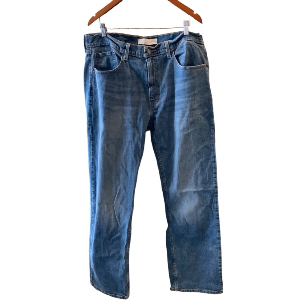 Levi’s Mens Signature Blue Jeans Relaxed Fit Medium Blue Wash Denim 38x32
